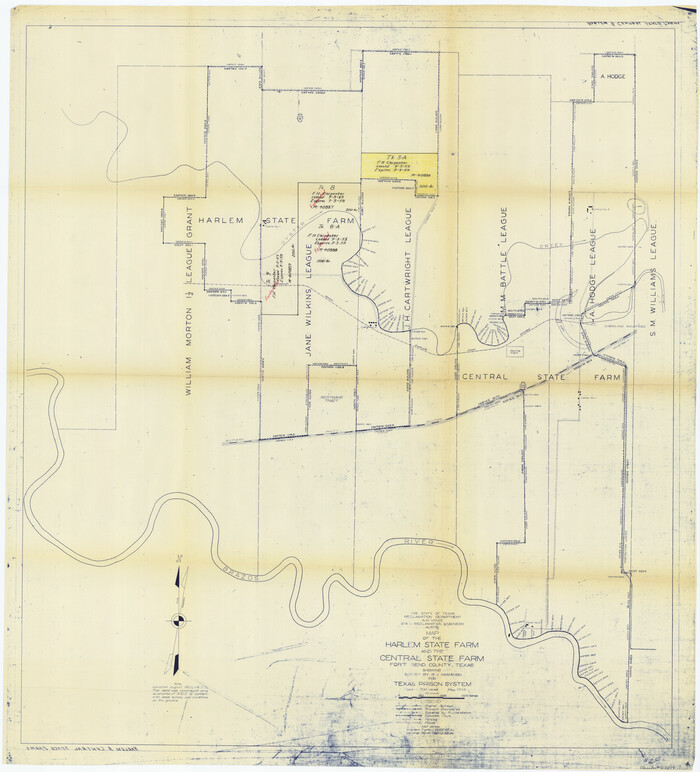 62879, Maps & Lists Showing Prison Lands (Oil & Gas) Leased as of June 1955, General Map Collection