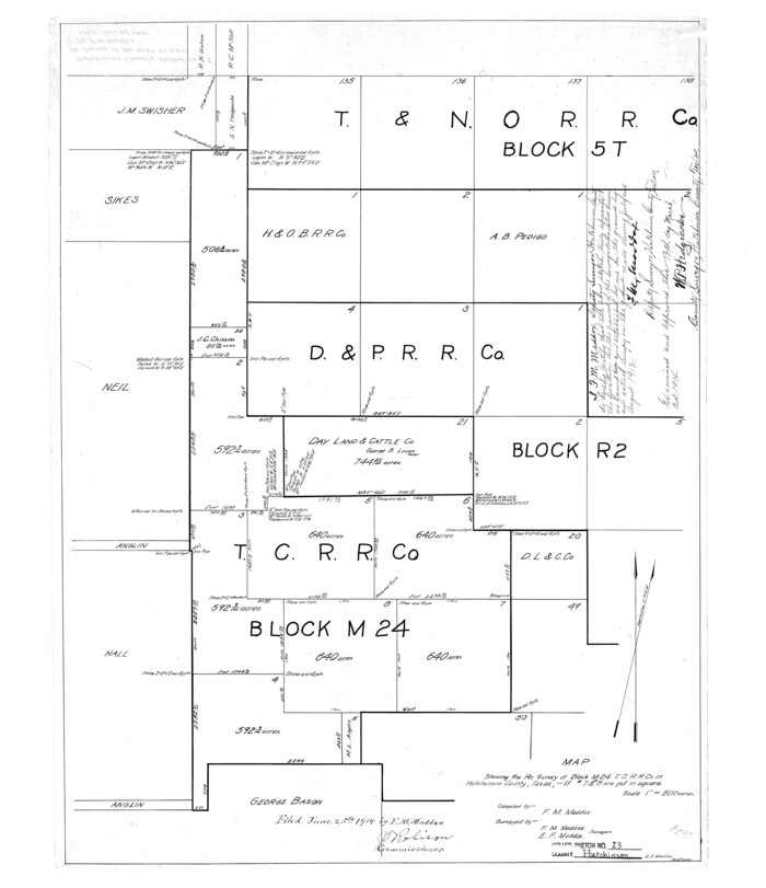 6288, Hutchinson County Rolled Sketch 23, General Map Collection