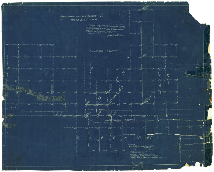 6290, Hutchinson County Rolled Sketch 28, General Map Collection