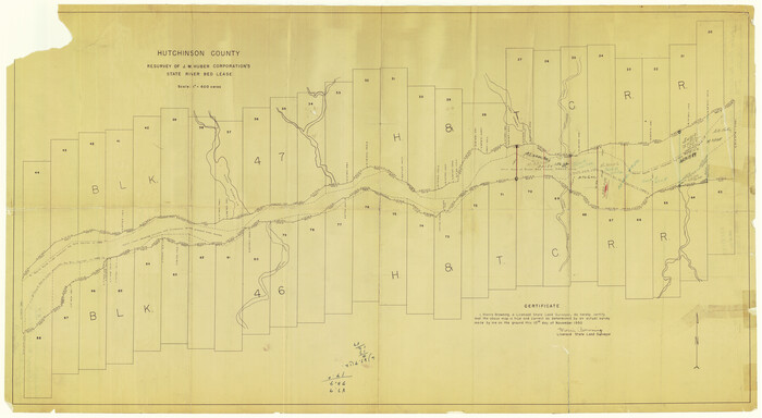 6296, Hutchinson County Rolled Sketch 37, General Map Collection