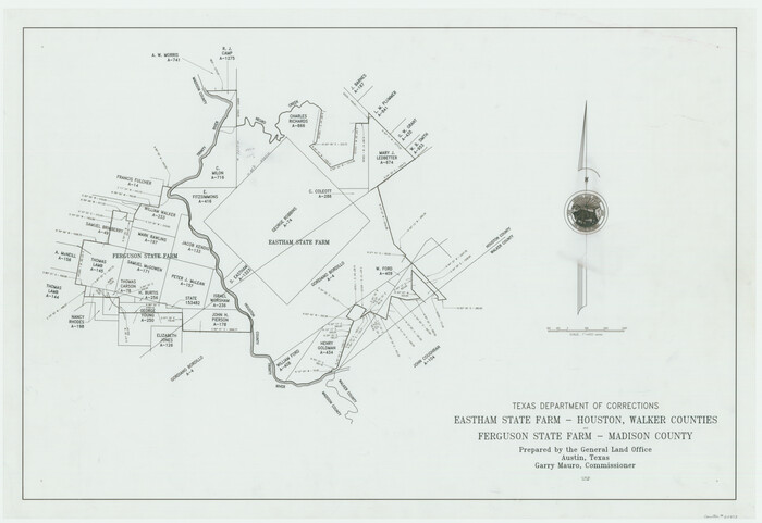 62975, Eastham State Farm - Houston, Walker Counties and Ferguson State Farm, Madison County, General Map Collection