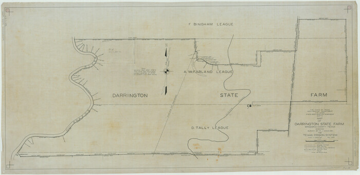 62985, Map of Darrington State Farm, Brazoria County, Texas, General Map Collection