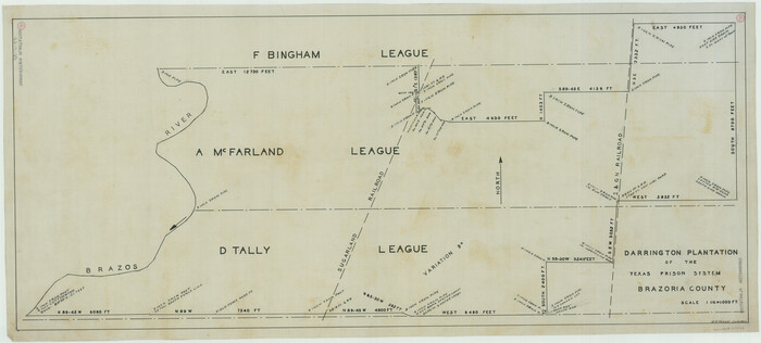 62986, Darrington Plantation of the Texas Prison System, Brazoria County, General Map Collection