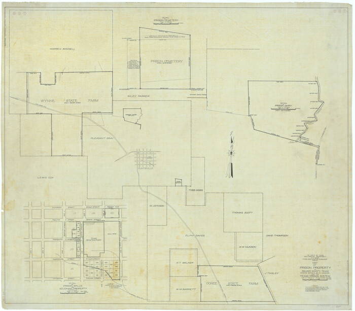 62993, Map of Prison Property in Walker County, Texas, General Map Collection
