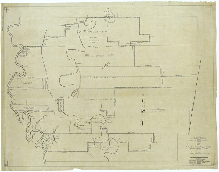 62997, Map of Ramsey State Farm, Brazoria County, Texas, General Map Collection