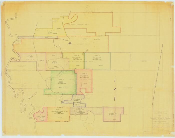 62998, Map of Ramsey State Farm, Brazoria County, Texas, General Map Collection
