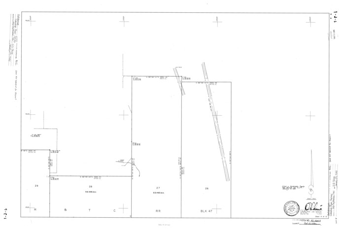 6300, Hutchinson County Rolled Sketch 40, General Map Collection
