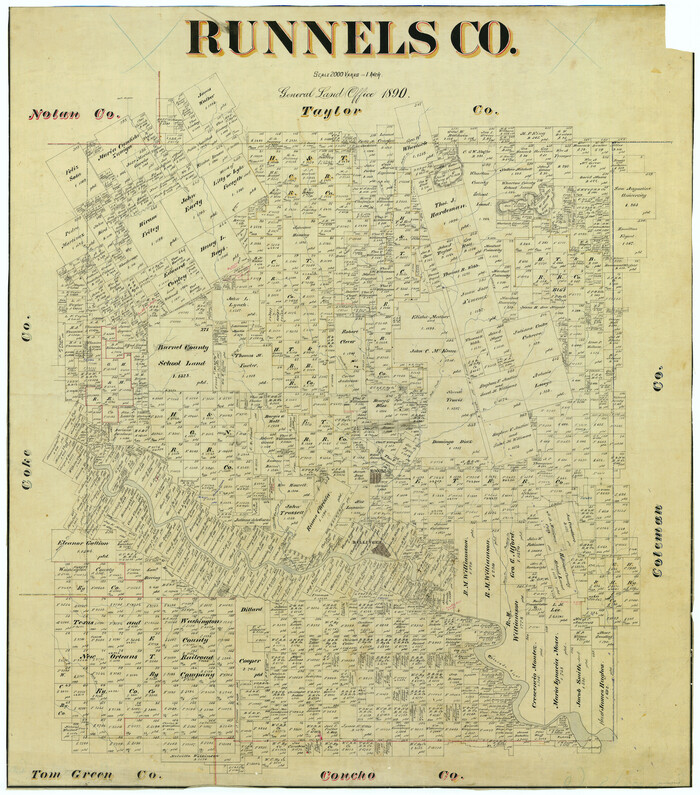63007, Runnels Co., General Map Collection
