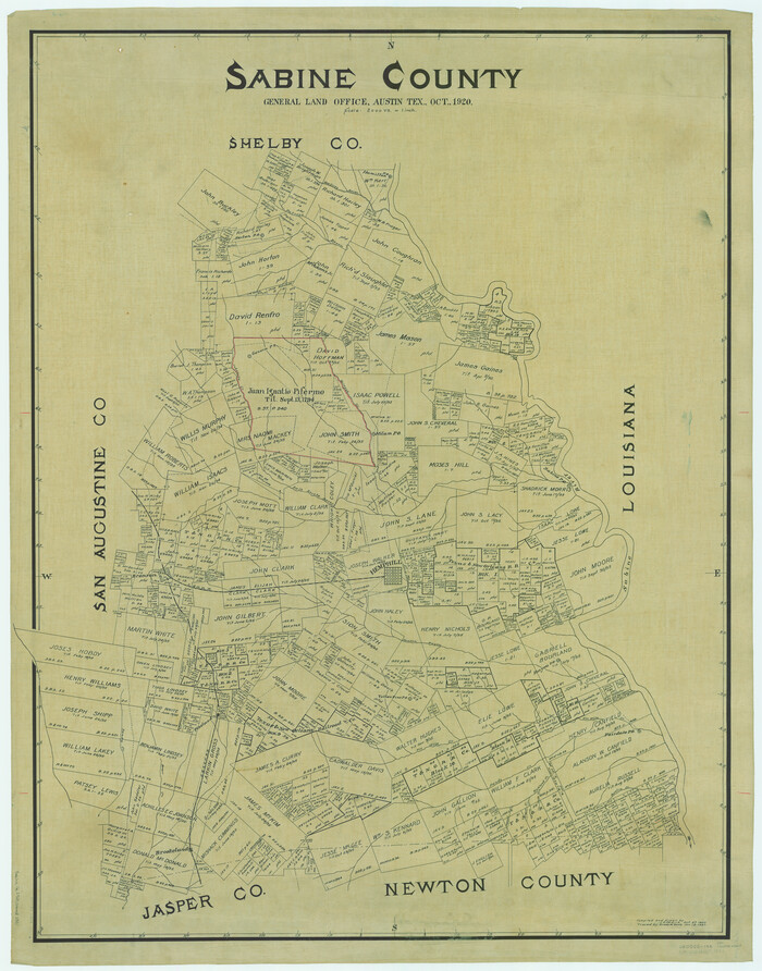 63013, Sabine County, General Map Collection