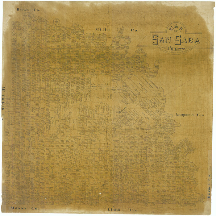 63020, Map of San Saba County, General Map Collection