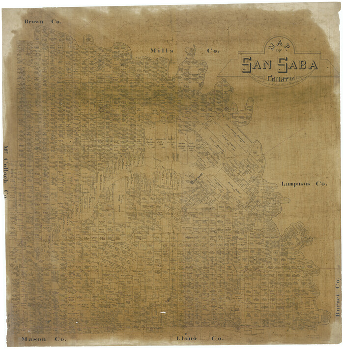 63020, Map of San Saba County, General Map Collection
