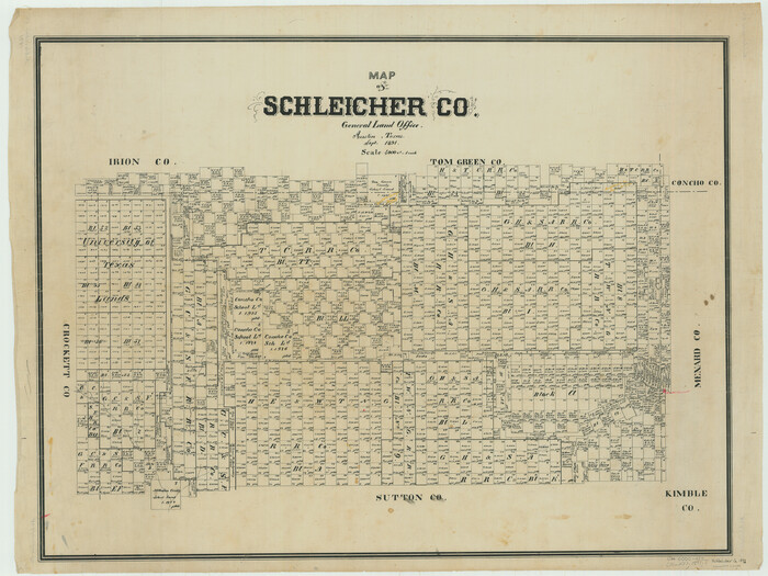 63024, Map of Schleicher Co., General Map Collection