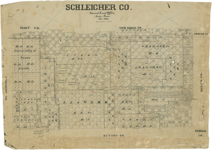 63025, Schleicher Co., General Map Collection