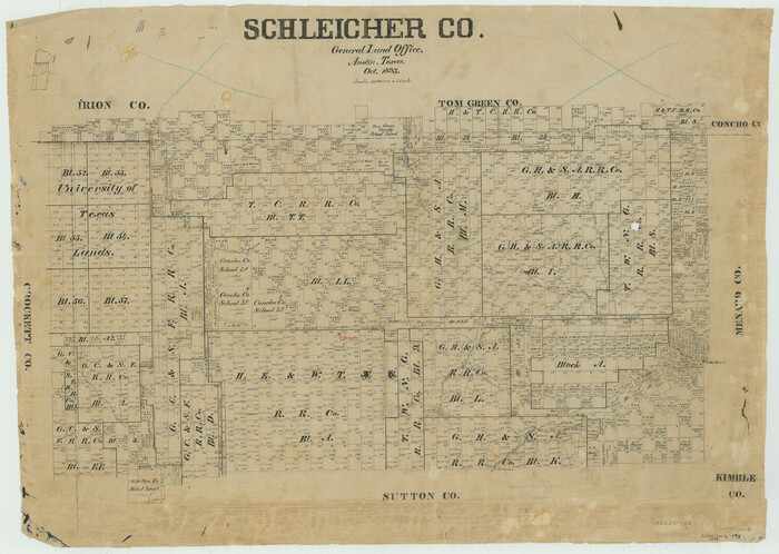 63025, Schleicher Co., General Map Collection