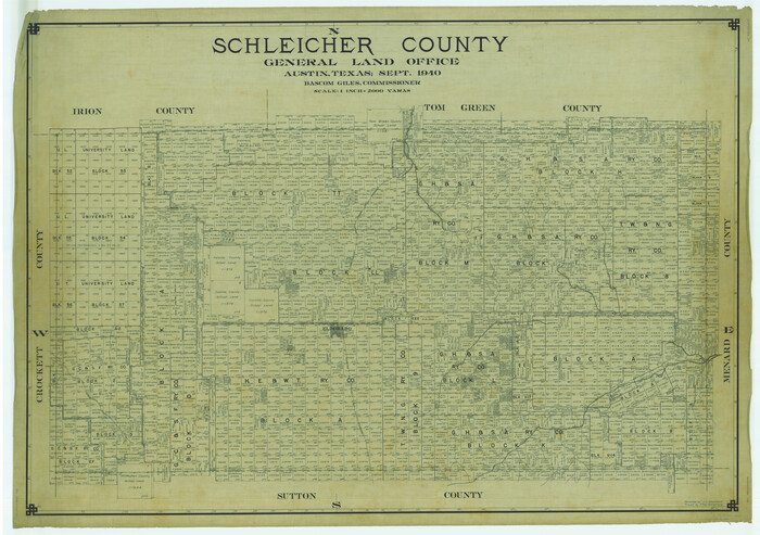 63028, Schleicher County, General Map Collection