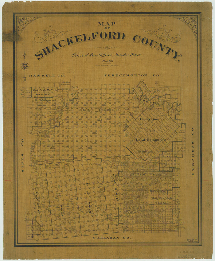 63031, Map of Shackelford County, General Map Collection