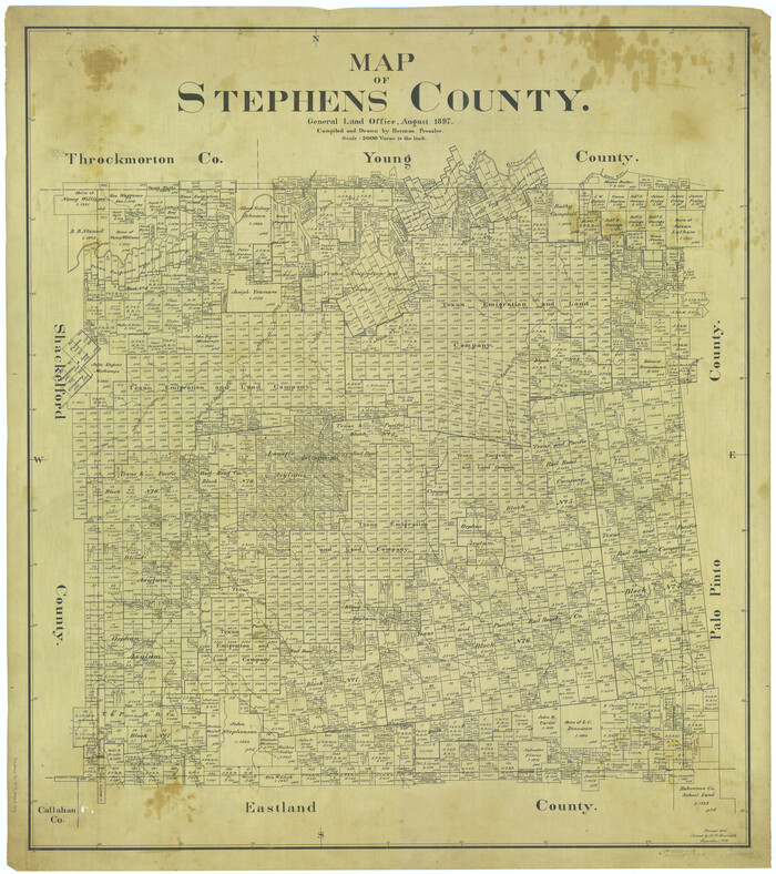 63044, Map of Stephens County, General Map Collection