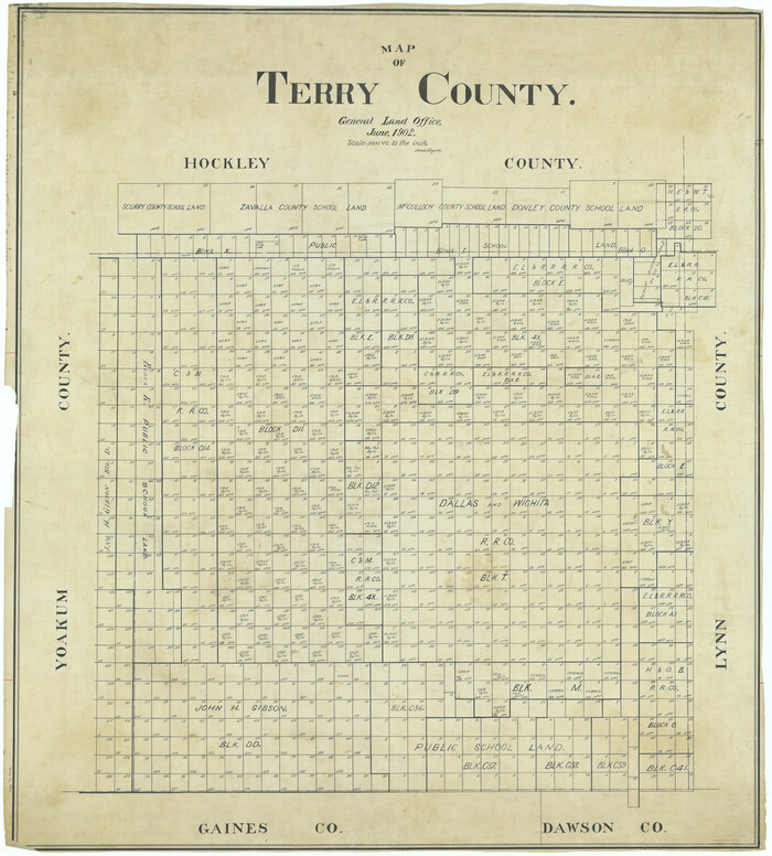 63062, Map of Terry County, General Map Collection