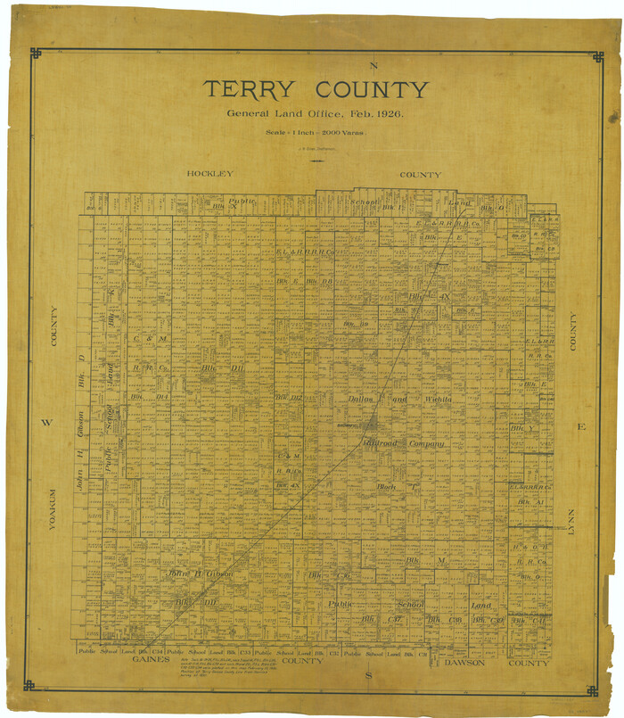 63063, Terry County, General Map Collection