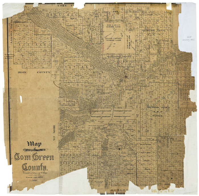63068, Map of Tom Green County, General Map Collection