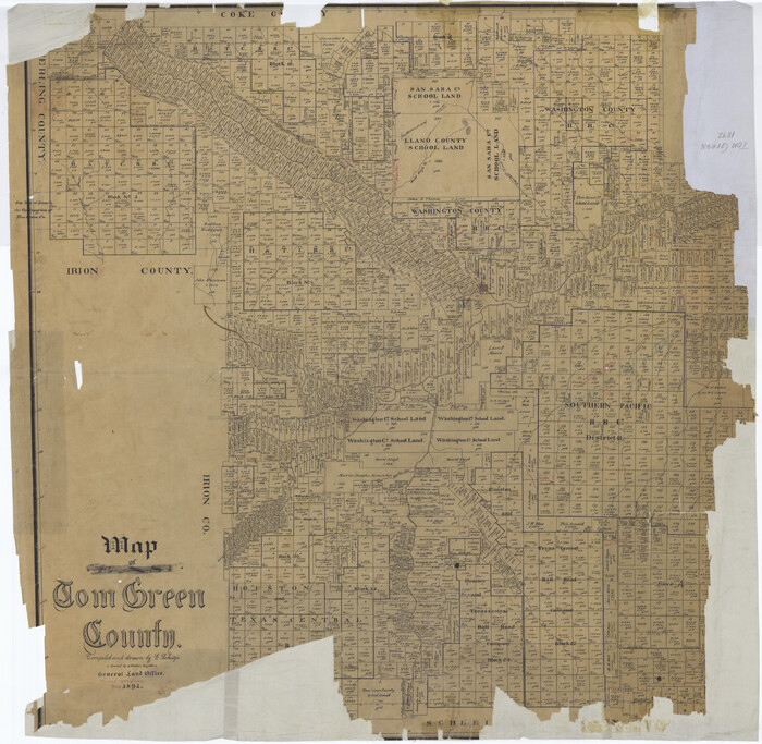 63068, Map of Tom Green County, General Map Collection