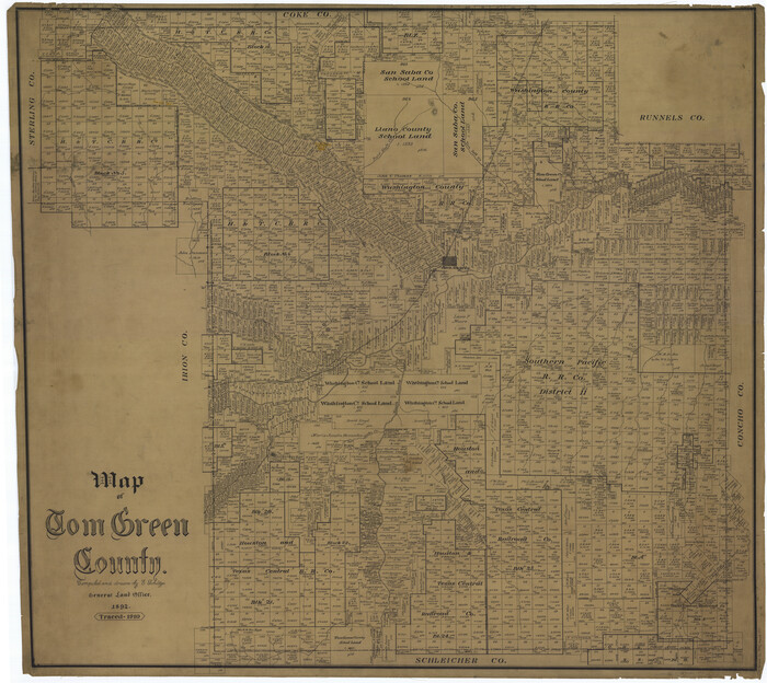 63069, Map of Tom Green County, General Map Collection