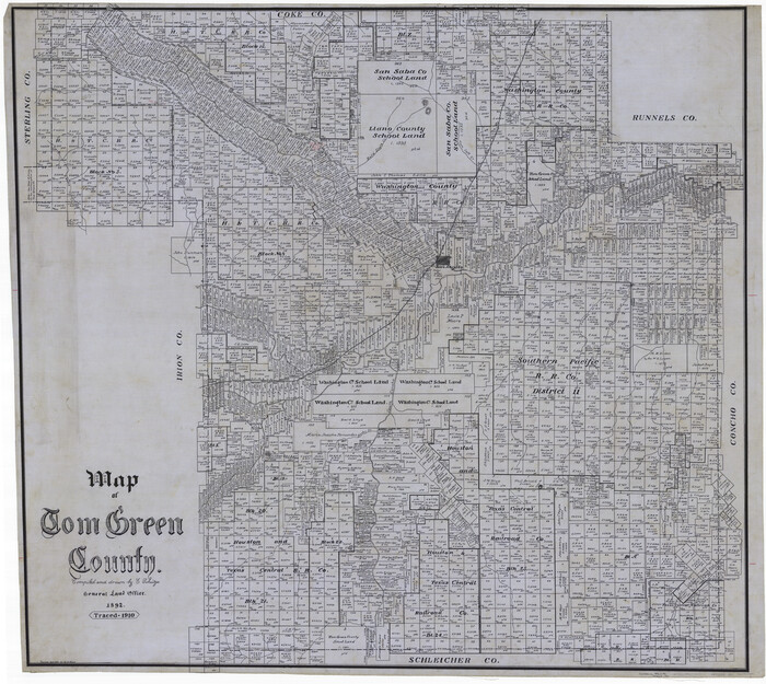 63070, Map of Tom Green County, General Map Collection