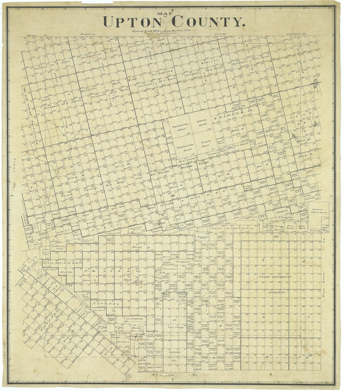 63087, Map of Upton County, General Map Collection