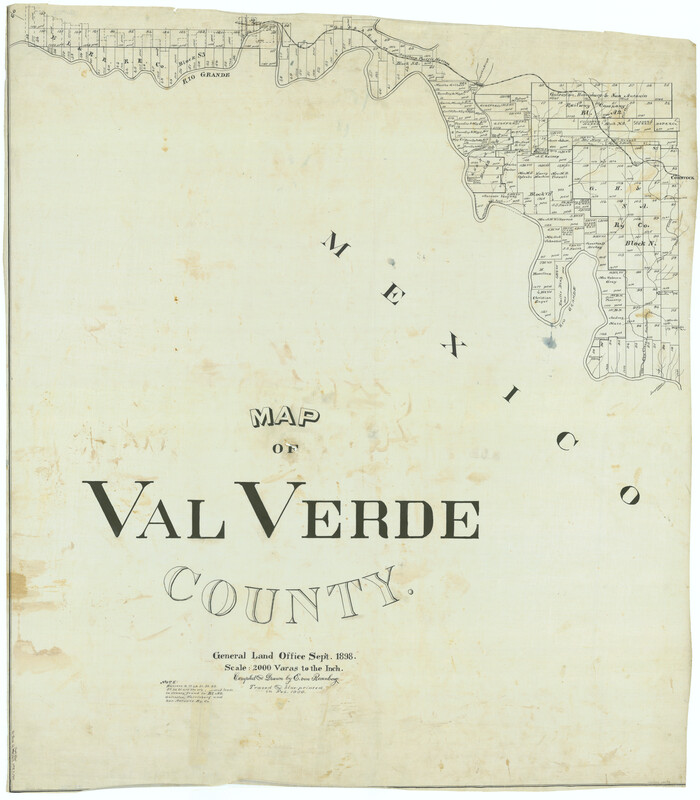 63098, Map of Val Verde County, General Map Collection