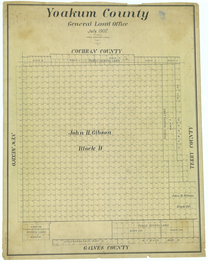 63138, Yoakum County, General Map Collection
