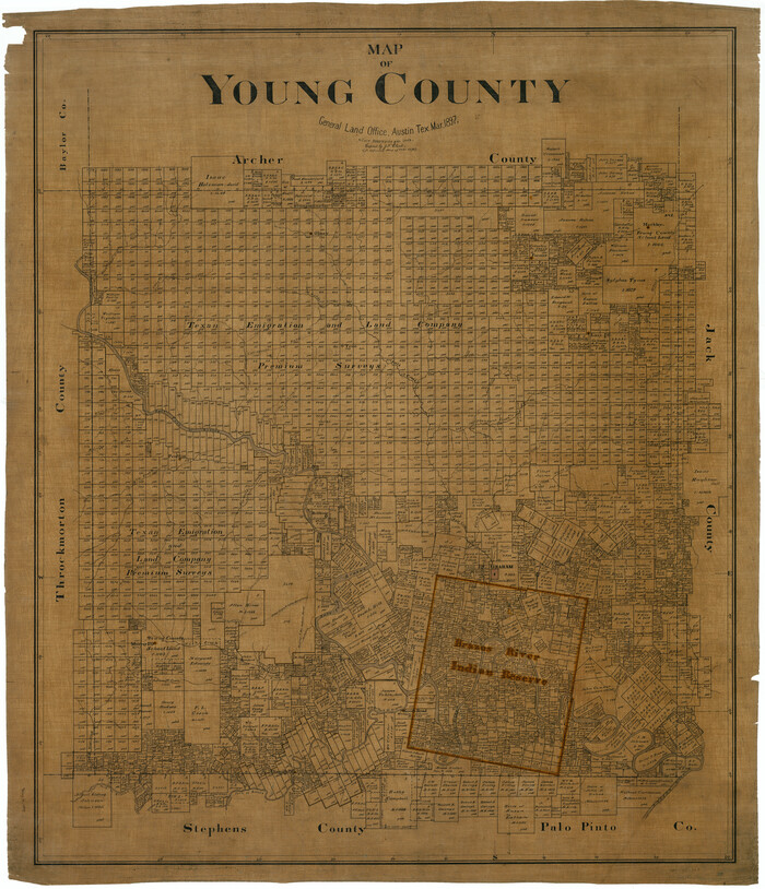 63140, Map of Young County, General Map Collection