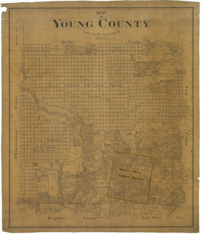 63140, Map of Young County, General Map Collection