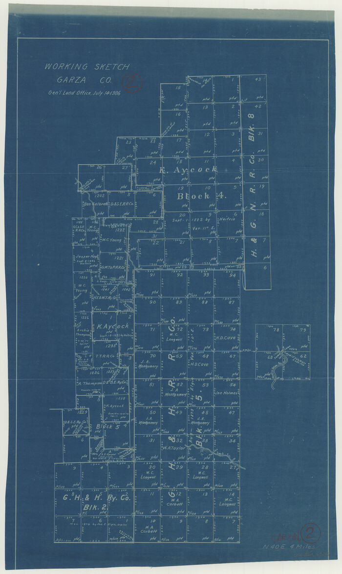 63149, Garza County Working Sketch 2, General Map Collection