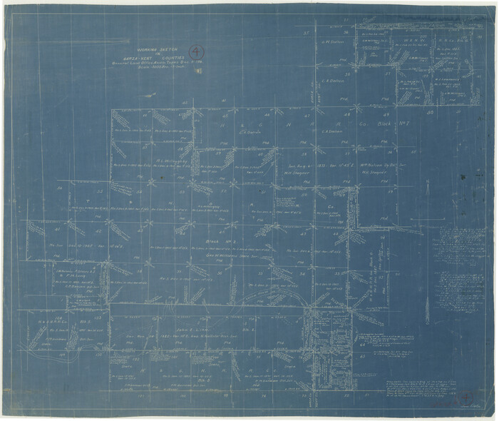 63151, Garza County Working Sketch 4, General Map Collection