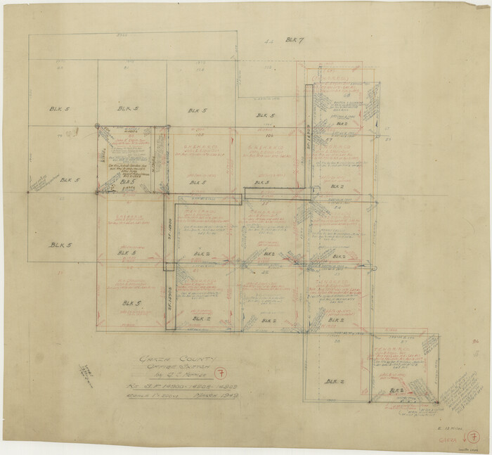 63154, Garza County Working Sketch 7, General Map Collection