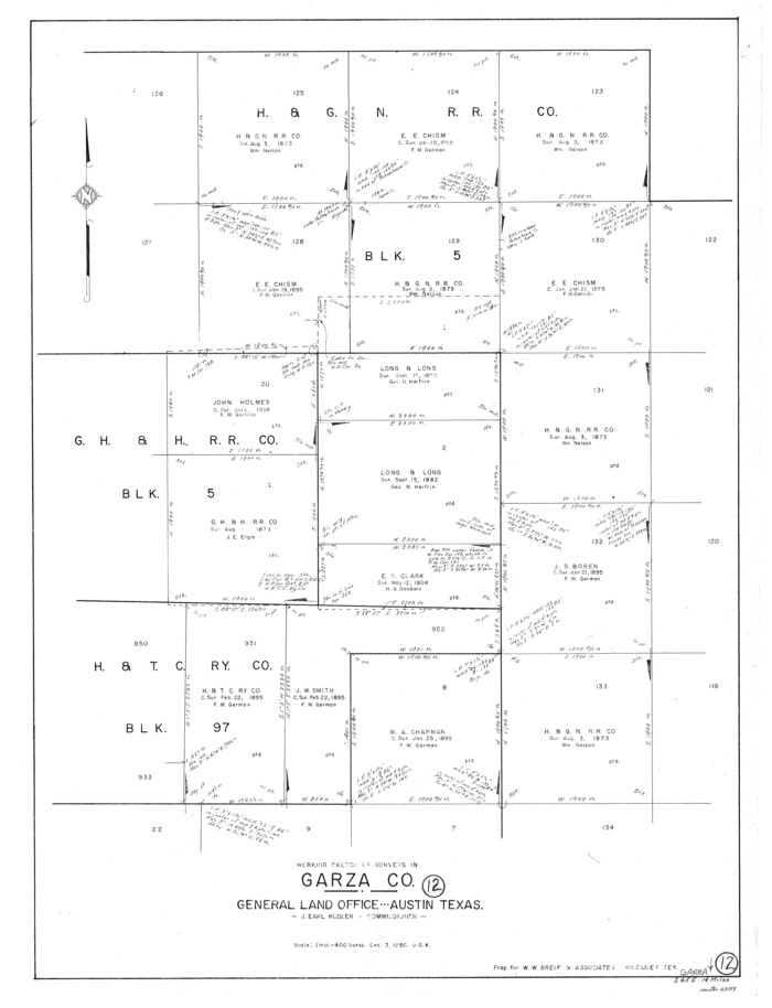 63159, Garza County Working Sketch 12, General Map Collection