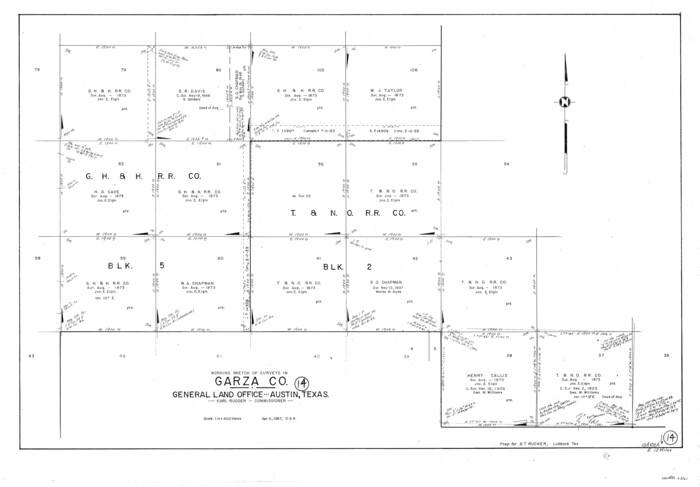63161, Garza County Working Sketch 14, General Map Collection
