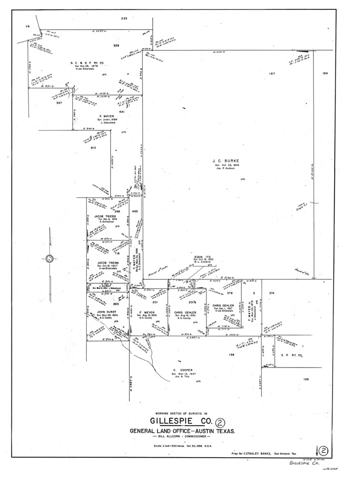63165, Gillespie County Working Sketch 2, General Map Collection