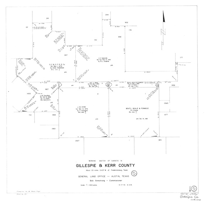 63168, Gillespie County Working Sketch 5, General Map Collection