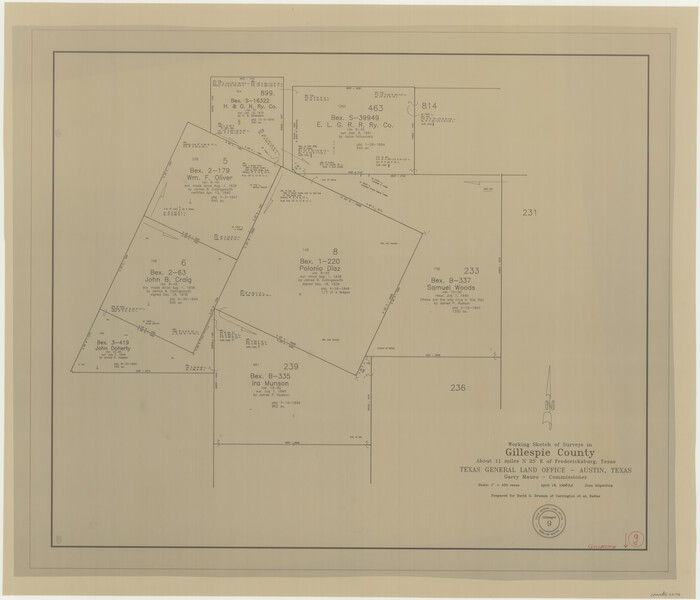 63172, Gillespie County Working Sketch 9, General Map Collection