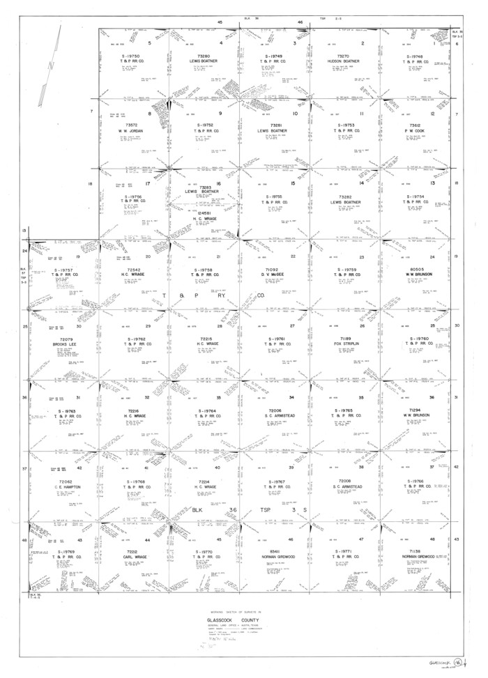 63189, Glasscock County Working Sketch 16, General Map Collection