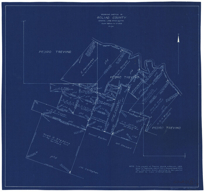 63196, Goliad County Working Sketch 6, General Map Collection
