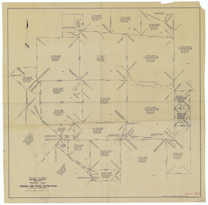 63205, Goliad County Working Sketch 15, General Map Collection