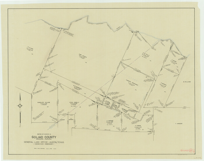 63208, Goliad County Working Sketch 18, General Map Collection