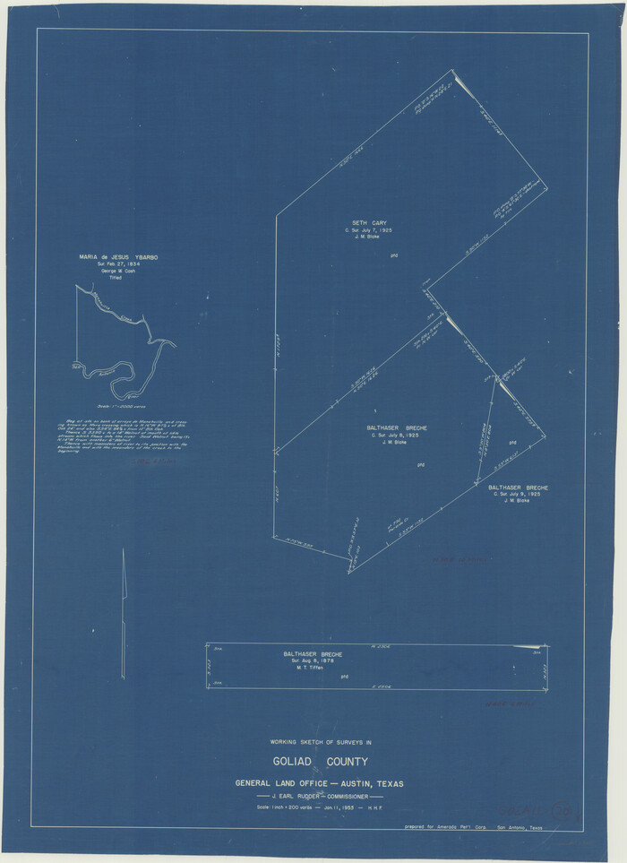 63210, Goliad County Working Sketch 20, General Map Collection