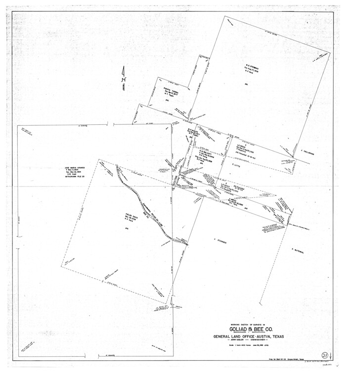 63211, Goliad County Working Sketch 21, General Map Collection