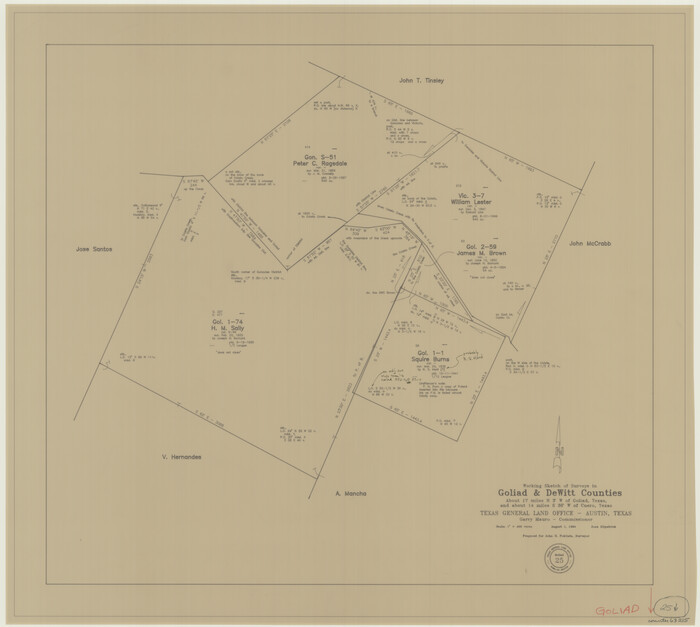 63215, Goliad County Working Sketch 25, General Map Collection