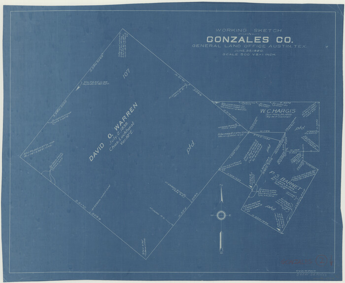 63217, Gonzales County Working Sketch 2, General Map Collection