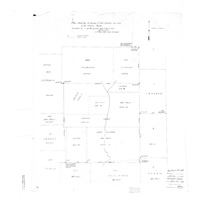 6322, Irion County Rolled Sketch 10, General Map Collection