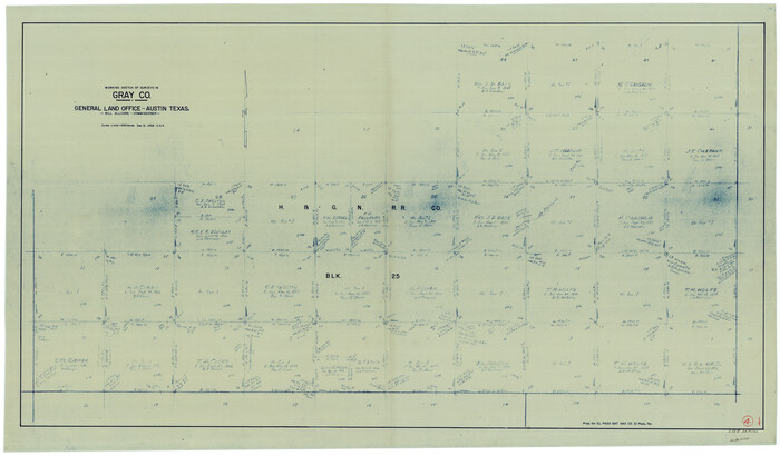63235, Gray County Working Sketch 4, General Map Collection
